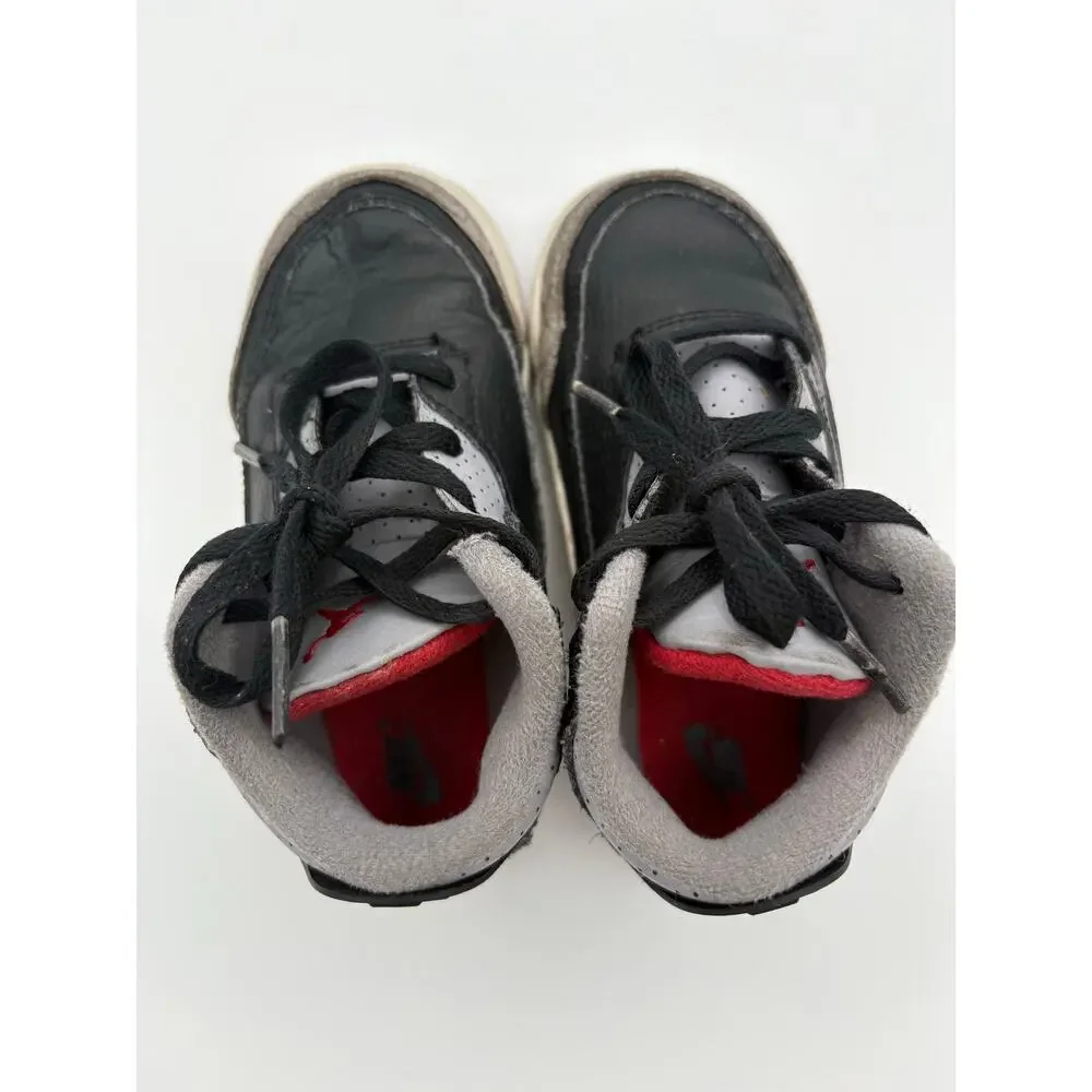Nike Air Jordan 3 Retro Black Cement Toddler Size 9C